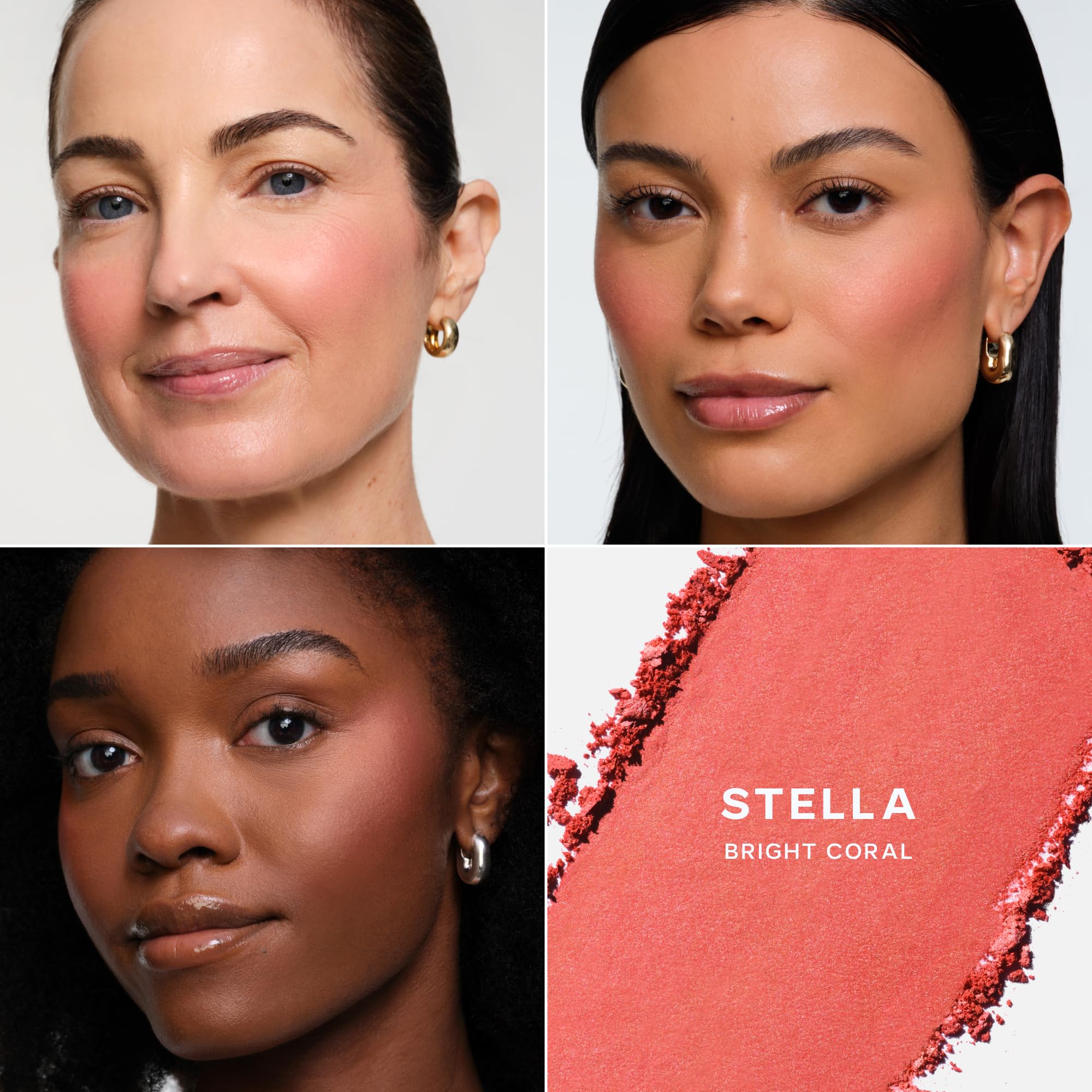 Saie Cheek Flush Duo - Dew Liquid Blush (.40 oz, Poppy), SuperSuede Baked Powder Blush (.01 oz, Stella) - Layerable, Skin-Nourishing Blushes for a Seamless Radiant Finish - Image 6