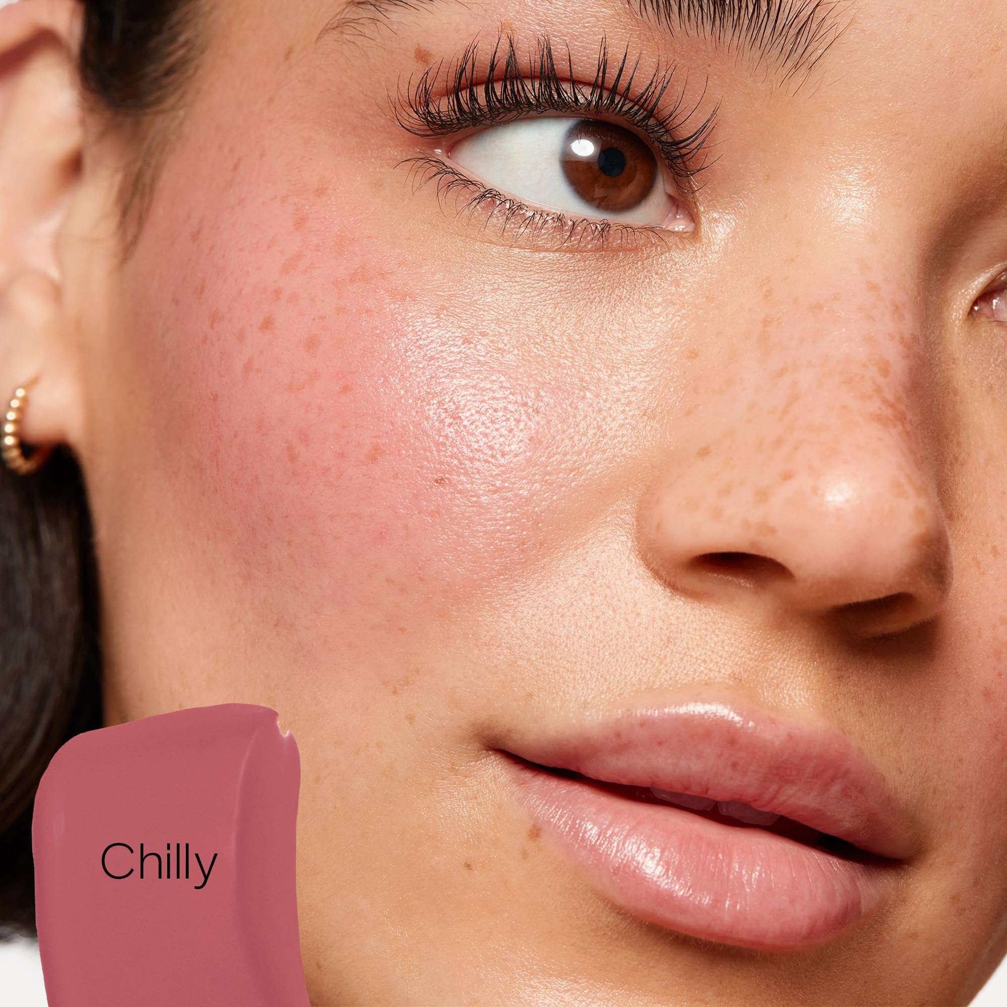 Saie Dew Liquid Blush for Cheeks - Hydrating Cream Blush Stick with a Blendable + Buildable Formula - Skincare Infused Dewy Cheek Tint for a Natural Flush - Glowy Makeup Essential - Chilly (.40 oz) - Image 7